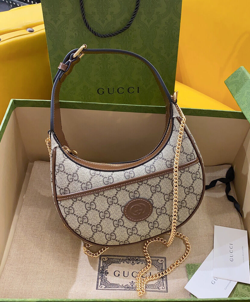 Gucci GG Half-moon-shaped Mini Bag 726843