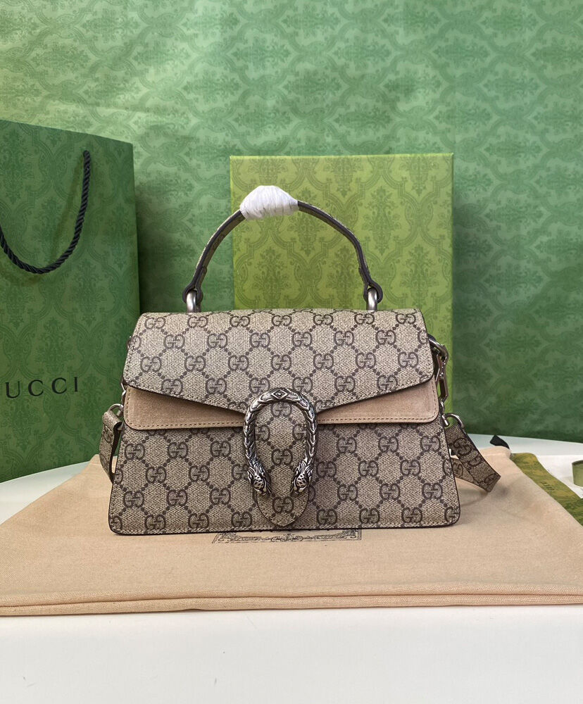 Gucci Small Dionysus Top Handle Bag 739496 Apricot