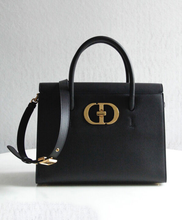 Christian Dior Large St Honore Tote Black