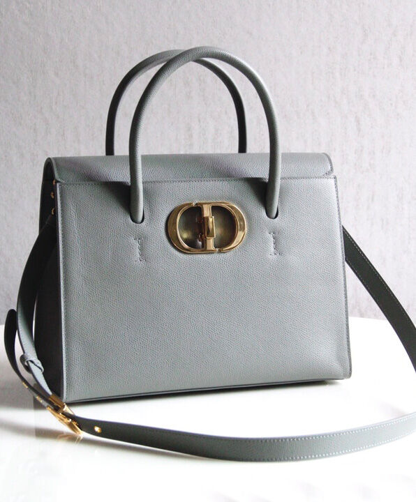 Christian Dior Large St Honore Tote Gray