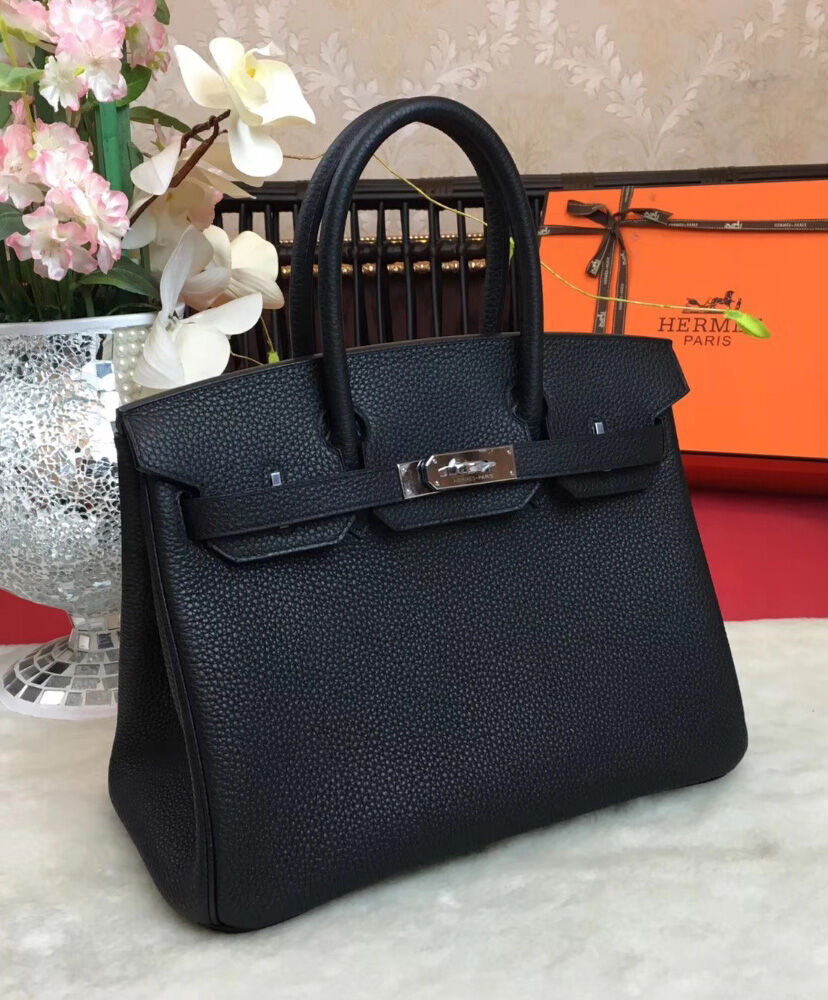Hermes Birkin 30 Togo Leather Black