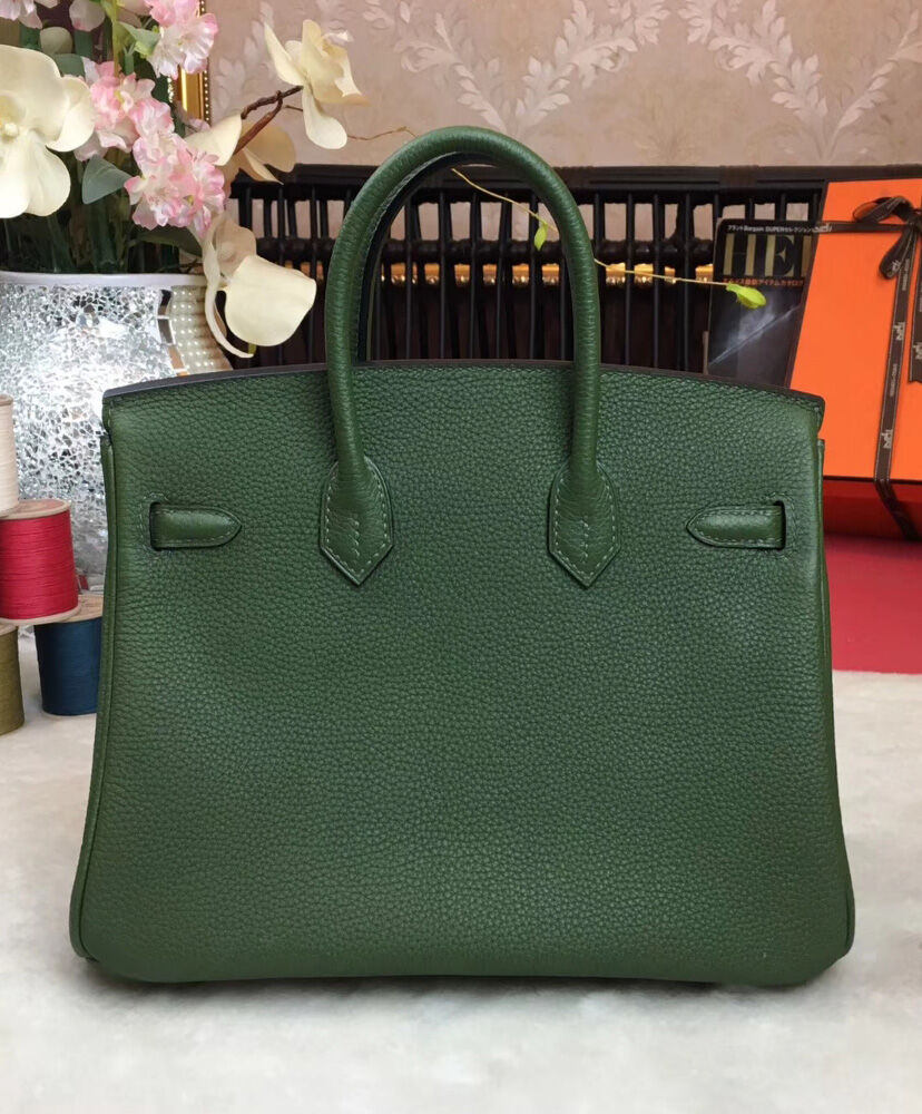Hermes Birkin 25 Togo Leather Dark Green