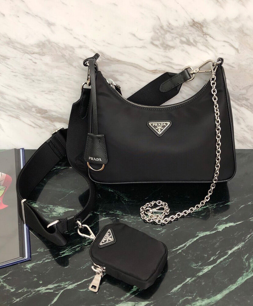 Prada Re-Edition 2005 nylon shoulder bag Black