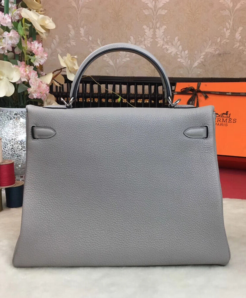 Hermes Kelly Bag 35 Togo Leather Gray