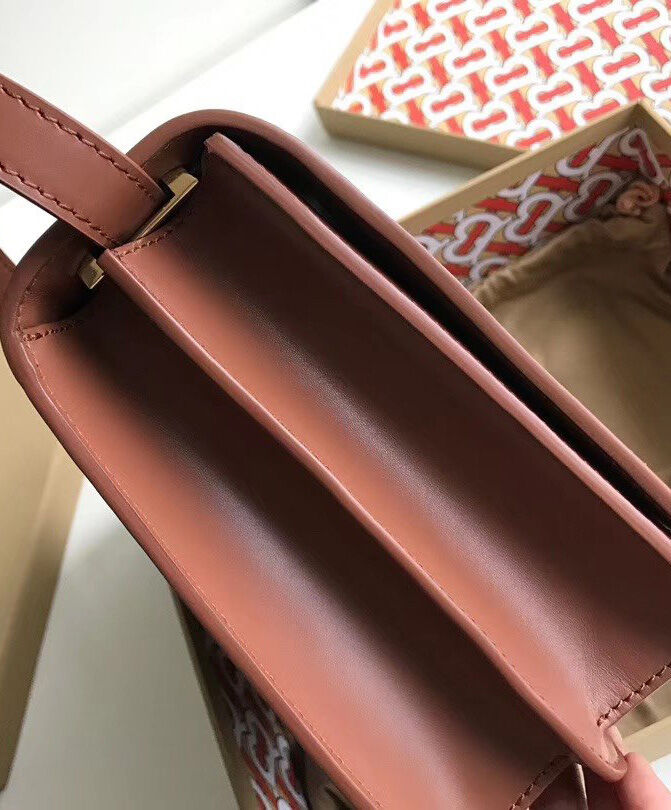 Burberry Medium Leather TB Bag Coffee