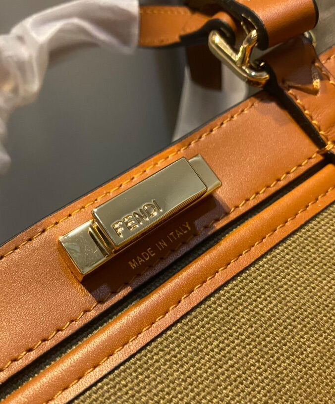 Fendi Peekaboo X-Tote Coffee