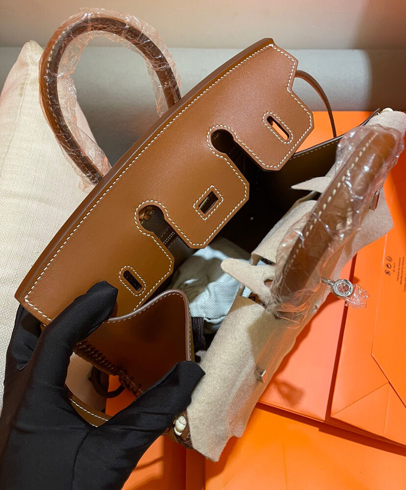 Hermes Birkin 25 Picnic Sellier Coffee