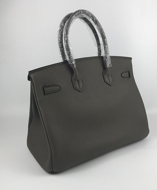 Hermes Birkin 35 Bag Togo Leather Gray