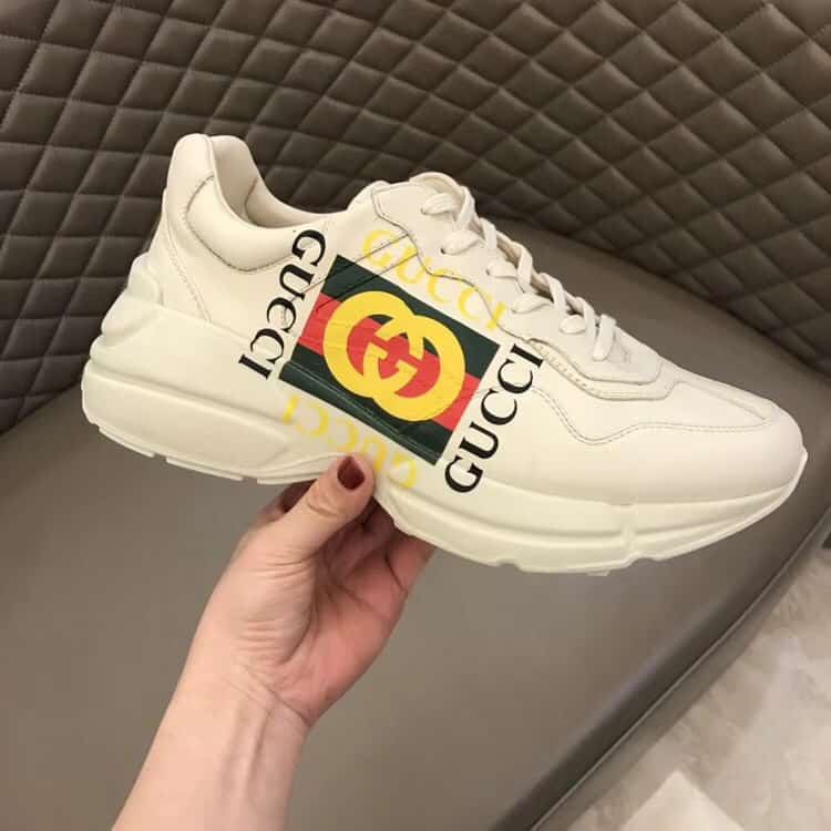 GUCCI RHYTON LEATHER SNEAKER   GC56