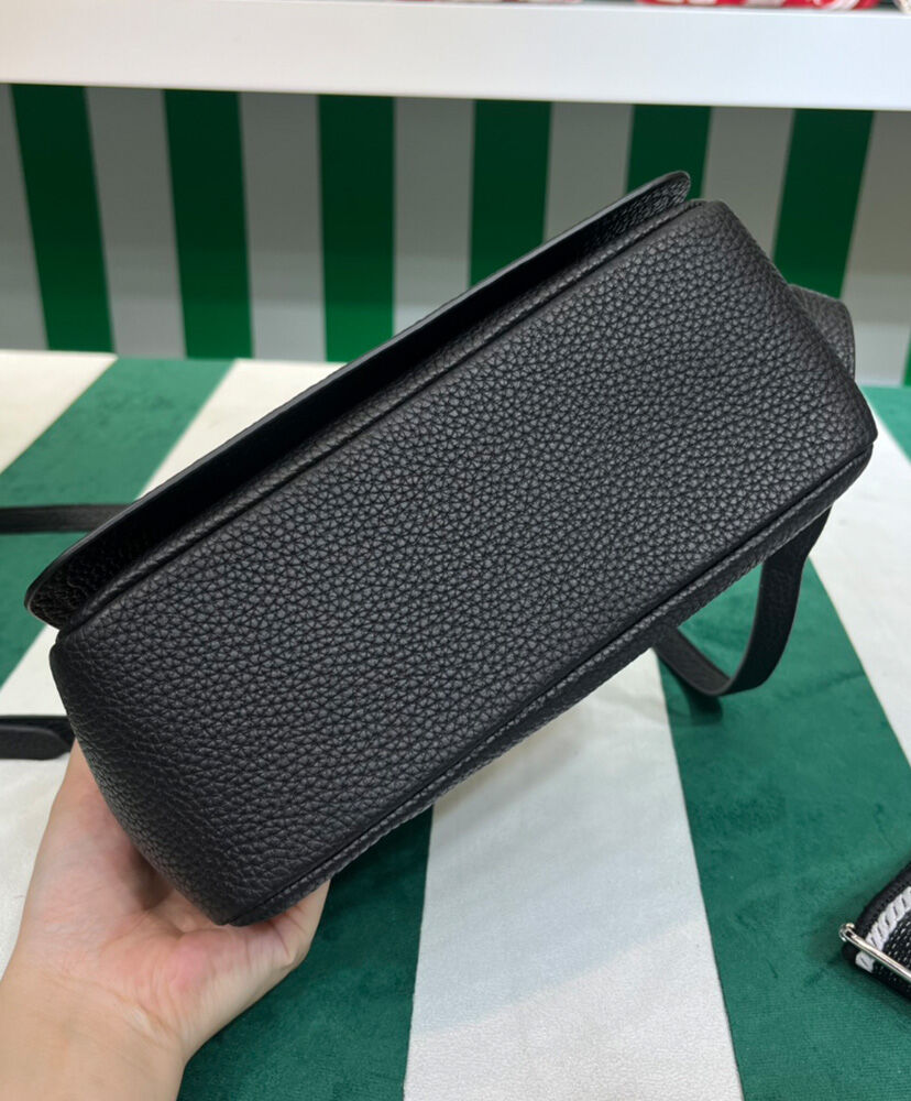 Prada Leather Shoulder Bag 1BD314 Black