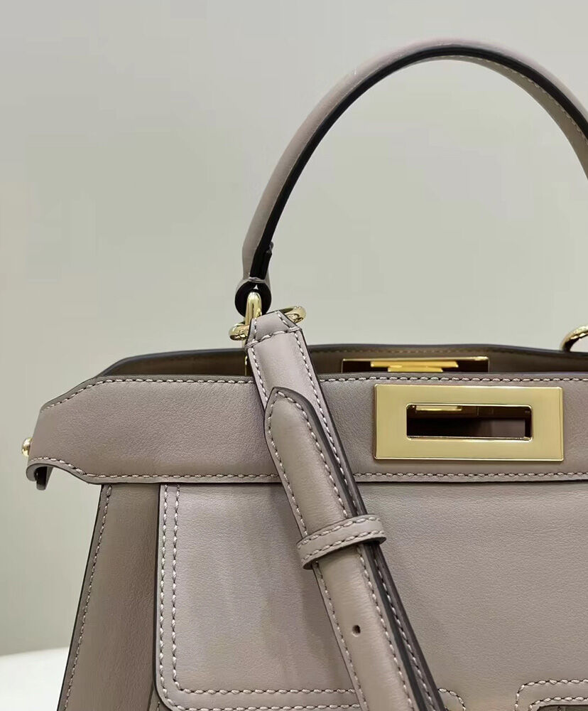 Fendi Peekaboo ISeeU Medium Tote 8BN321 Gray