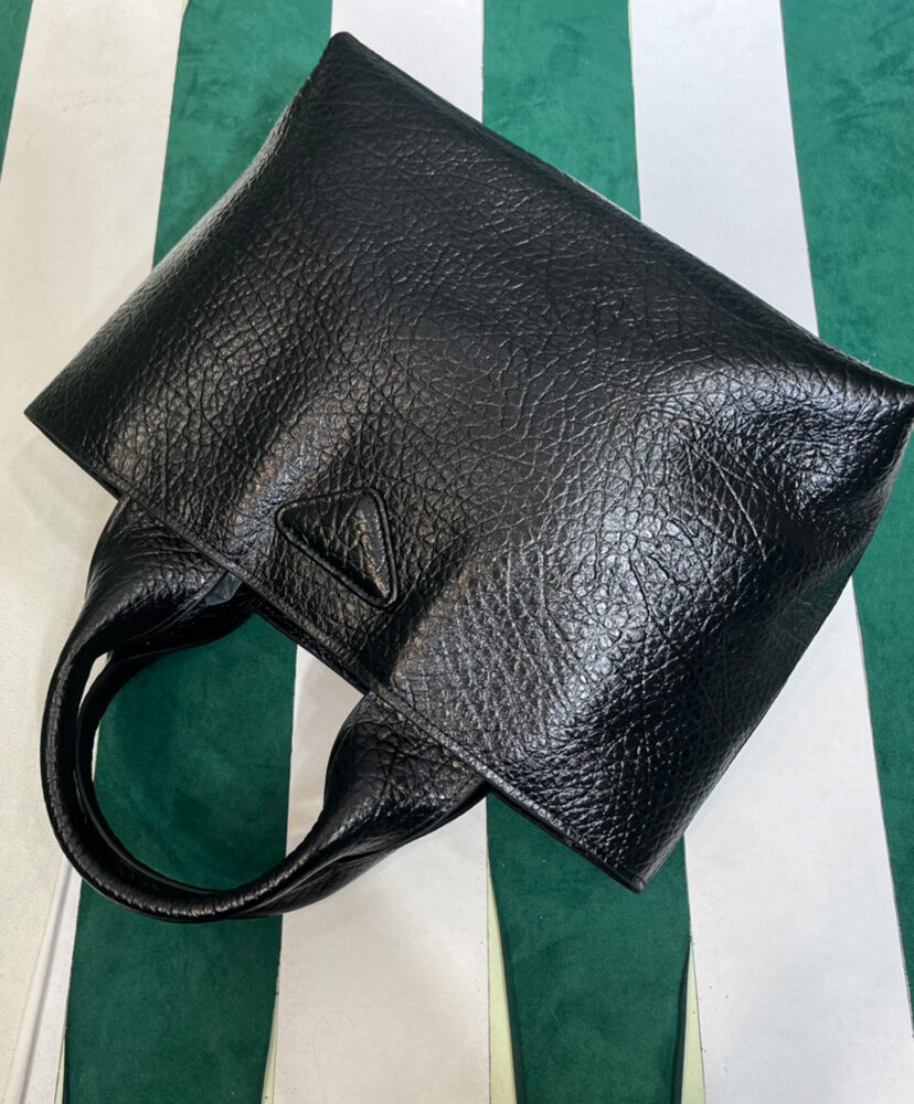 Prada Leather Shopping Bag 1BG440 Black