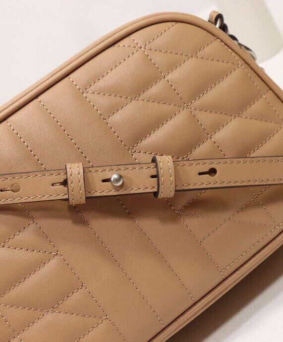 Gucci GG Marmont Small Shoulder Bag 447632 Apricot