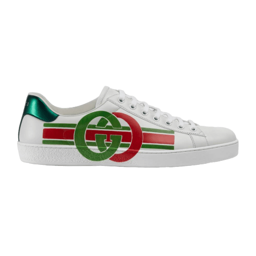 GUCCI MEN S ACE SNEAKER WITH INTERLOCKING G   GC8