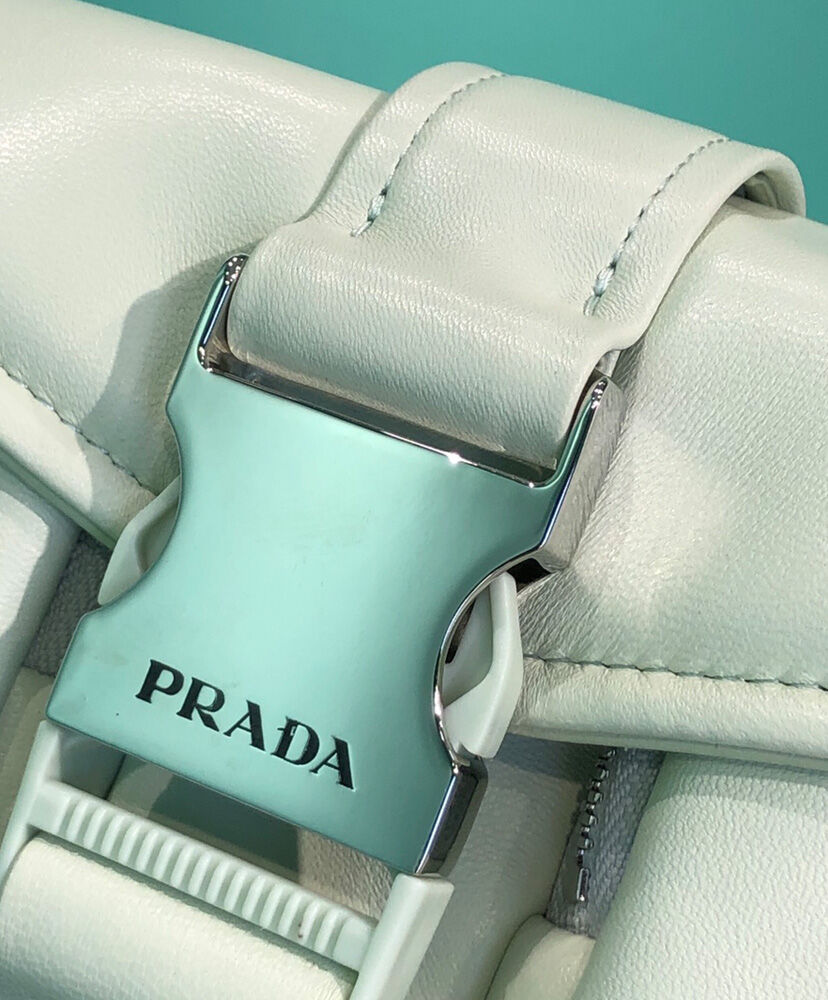 Prada Pocket Nappa Leather Bag 1BD295 Green