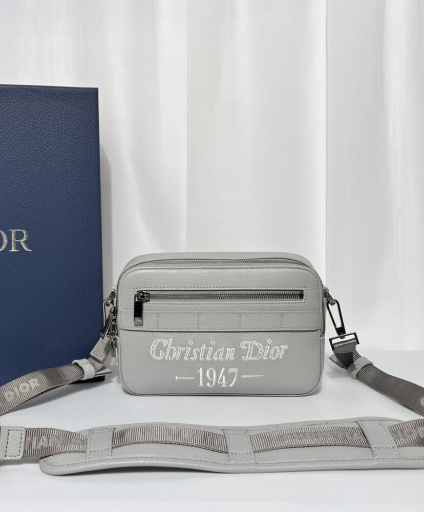 Christian Dior Safari Messenger Bag Gray