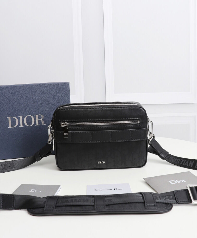 Christian Dior Safari Messenger Bag Black