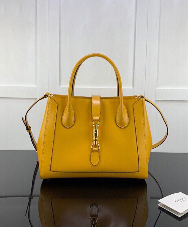 Gucci Jackie 1961 Medium Tote Bag 649016 Yellow