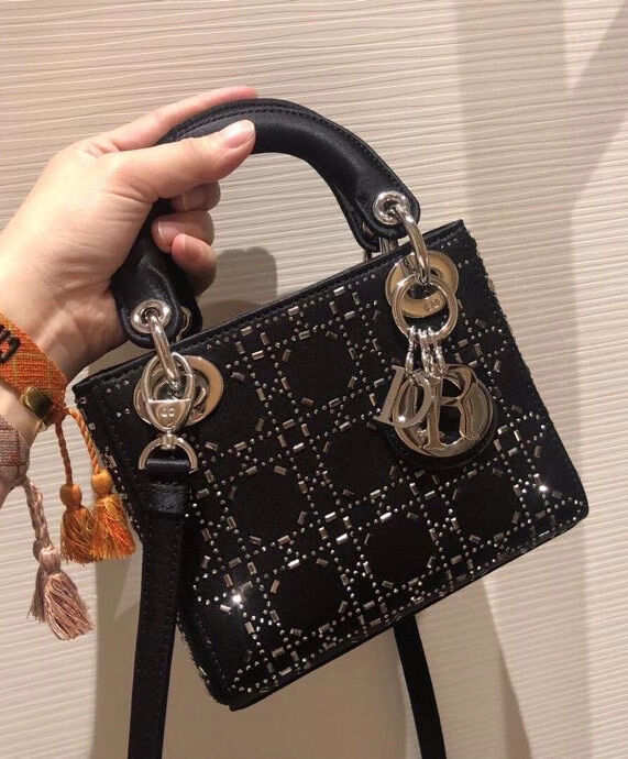 Christian Dior Mini Lady Dior Bag Black