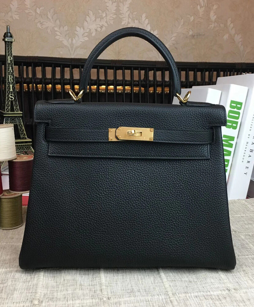 Hermes Kelly Bag 28 Togo Leather Black