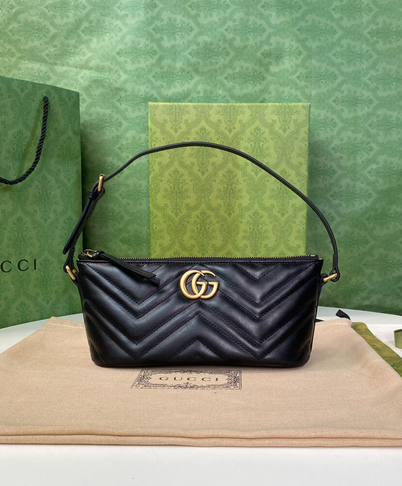 Gucci GG Marmont Shoulder Bag 739166 Black