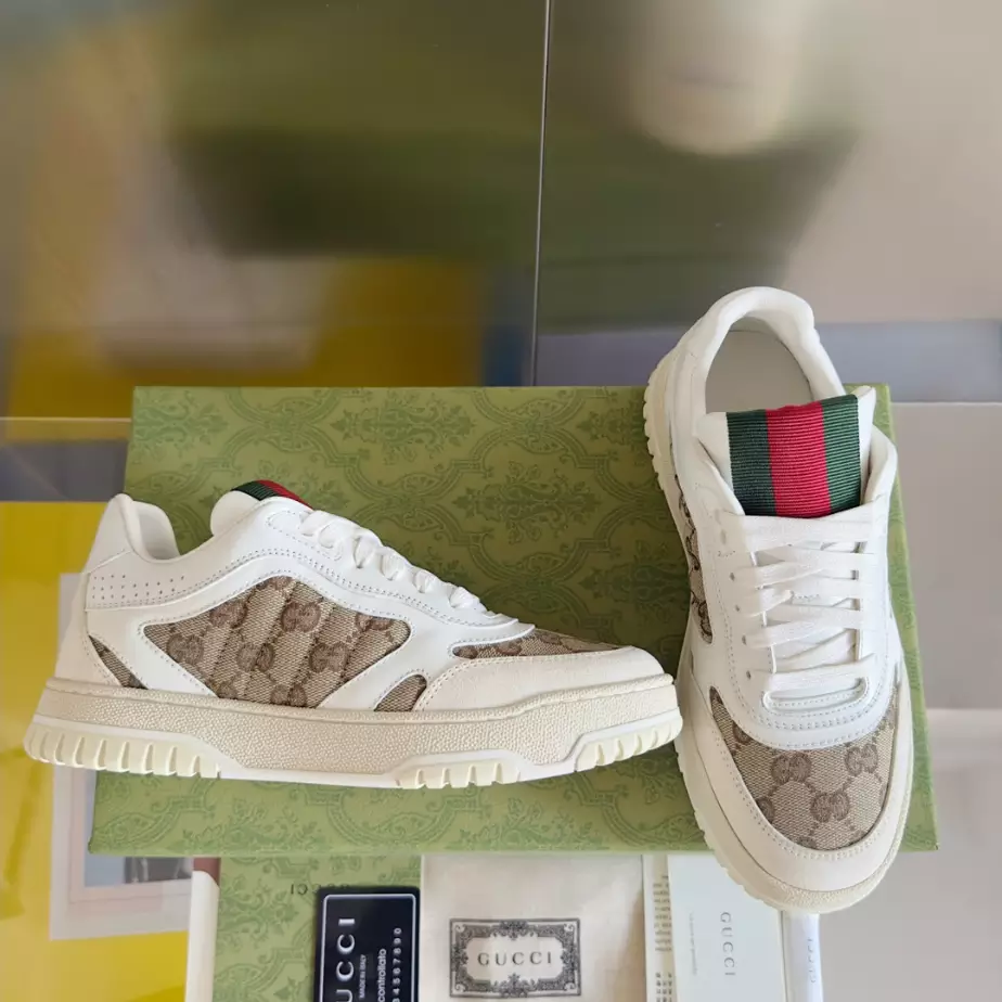 MEN S GUCCI RE-WEB SNEAKER   GC243