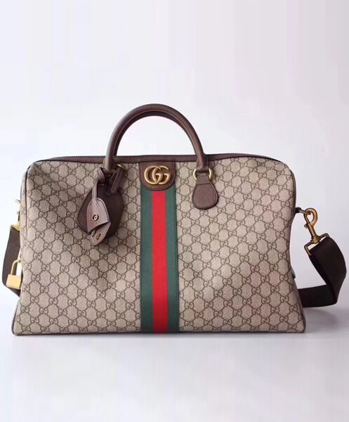 Gucci Ophidia GG medium carry-on duffle 547953 Dark Coffee