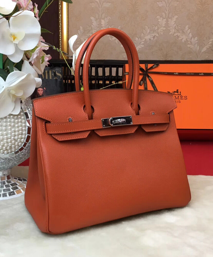 Hermes Birkin 30 Epsom Leather Orange