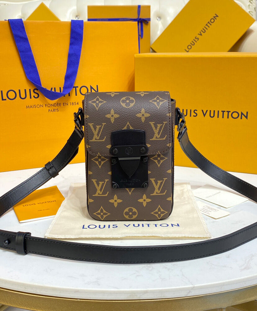 Louis Vuitton S-Lock Vertical Wearable Wallet M81522 Brown