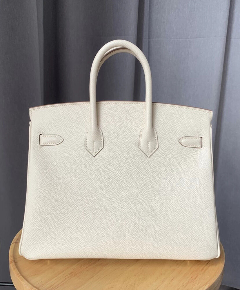 Hermes Birkin 25 Epsom Leather Paon Phw Cream