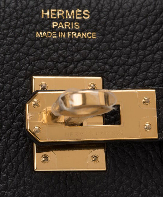 Hermes Birkin 30 Bag Togo Leather Black