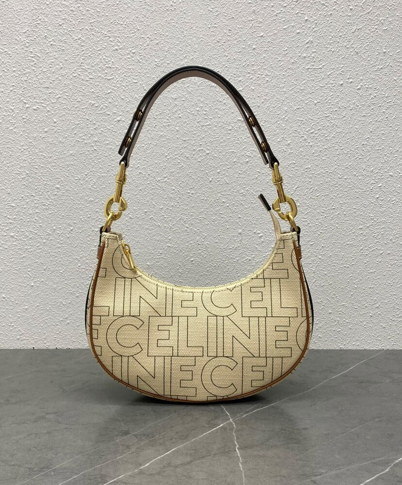 Celine Ava Bag In Denim With Celine All-Over Print Cream