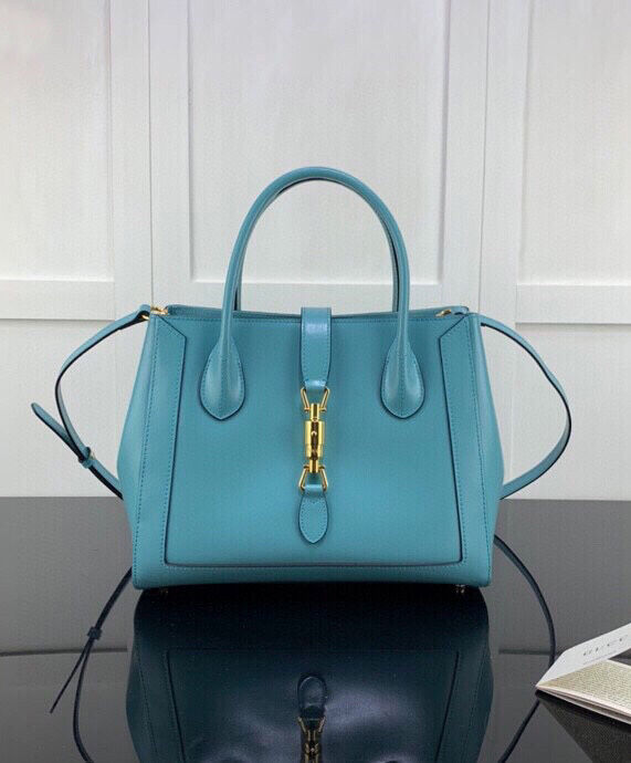 Gucci Jackie 1961 Medium Tote Bag 649016 Blue