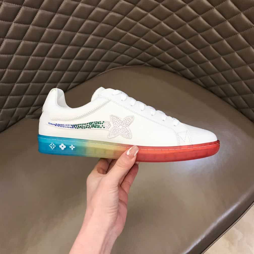 Louis Vuitton Luxembourg Samothrace Trainers In White   LSVT275