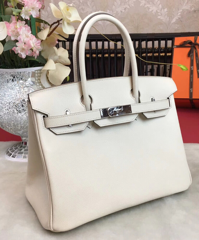 Hermes Birkin 30 Epsom Leather White