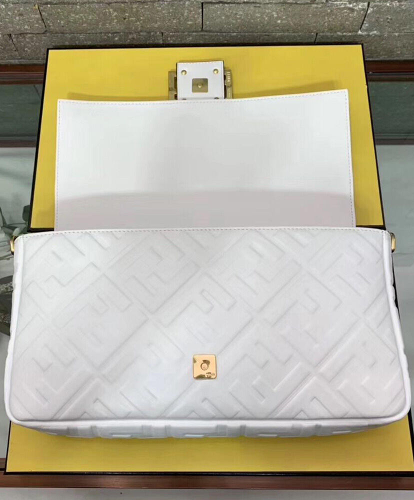 Fendi Baguette Large 8BR771 White