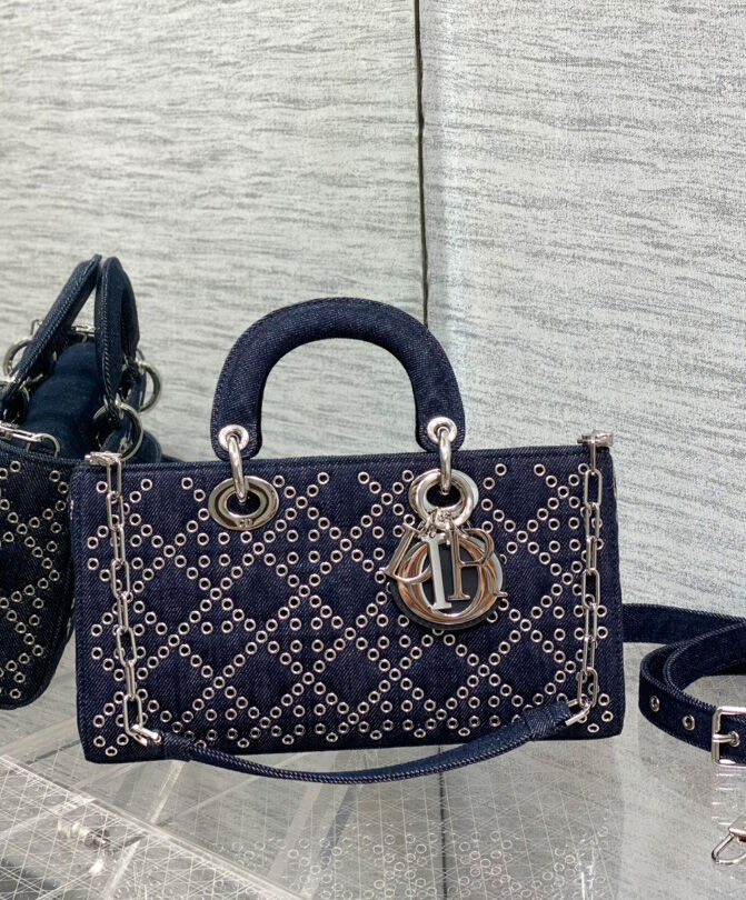 Christian Dior Lady D-Joy Bag Dark Blue