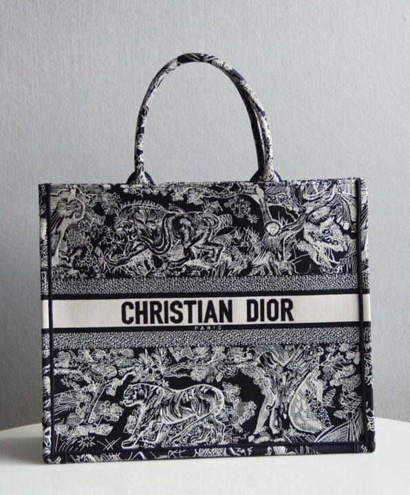 Christian Dior Book Tote Black