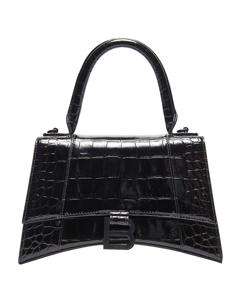 Balenciaga Hourglass XS Top Handle Bag BlackBalenciaga Hourglass XS Top Handle Bag Black
