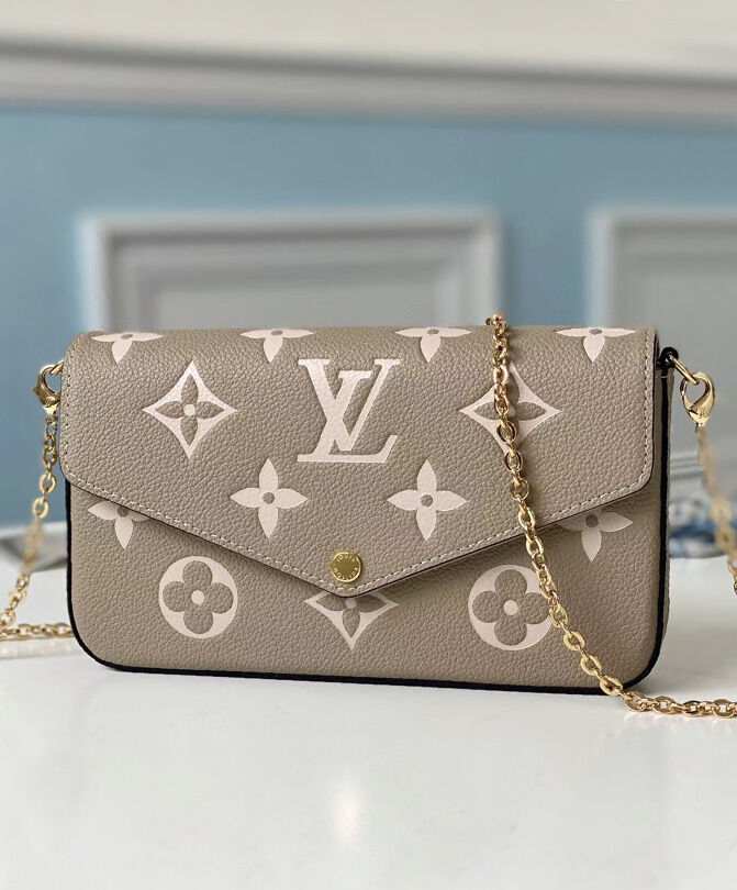 Louis Vuitton Felicie Pochette M69977 M80482 Gray