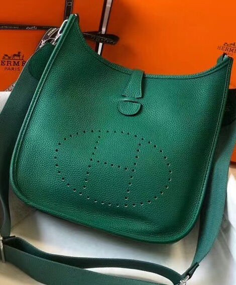 Hermes Evelyne III 29 Bag Green