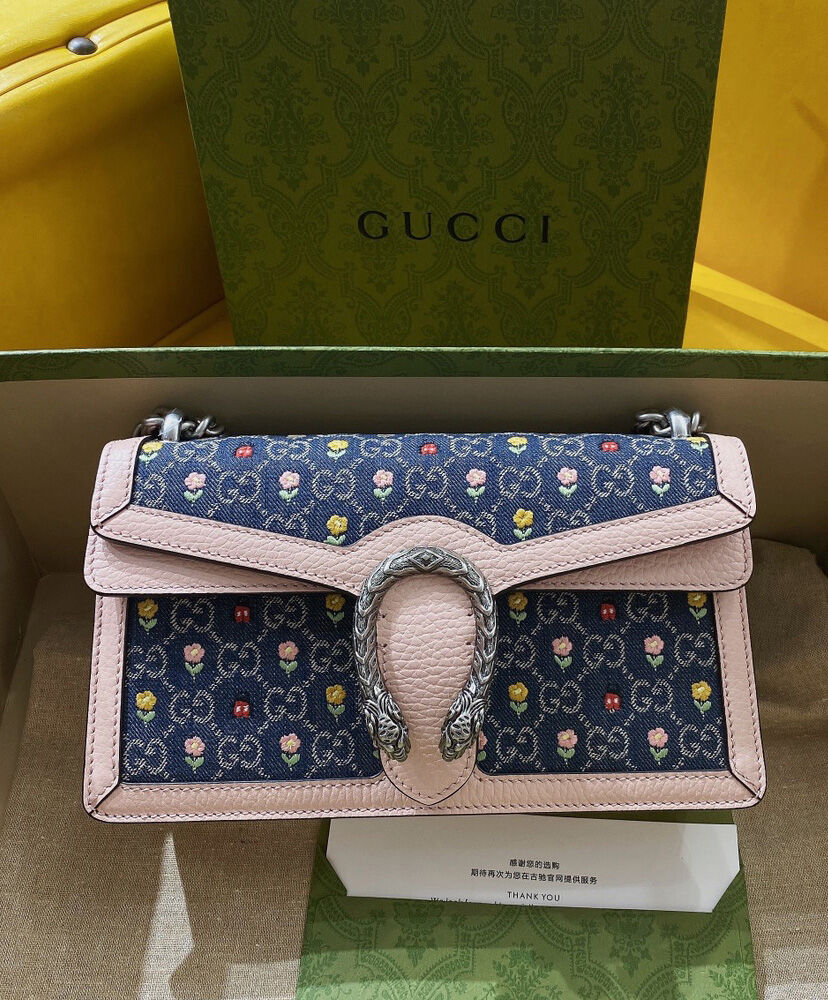 Gucci Dionysus Small GG Shoulder Bag Blue