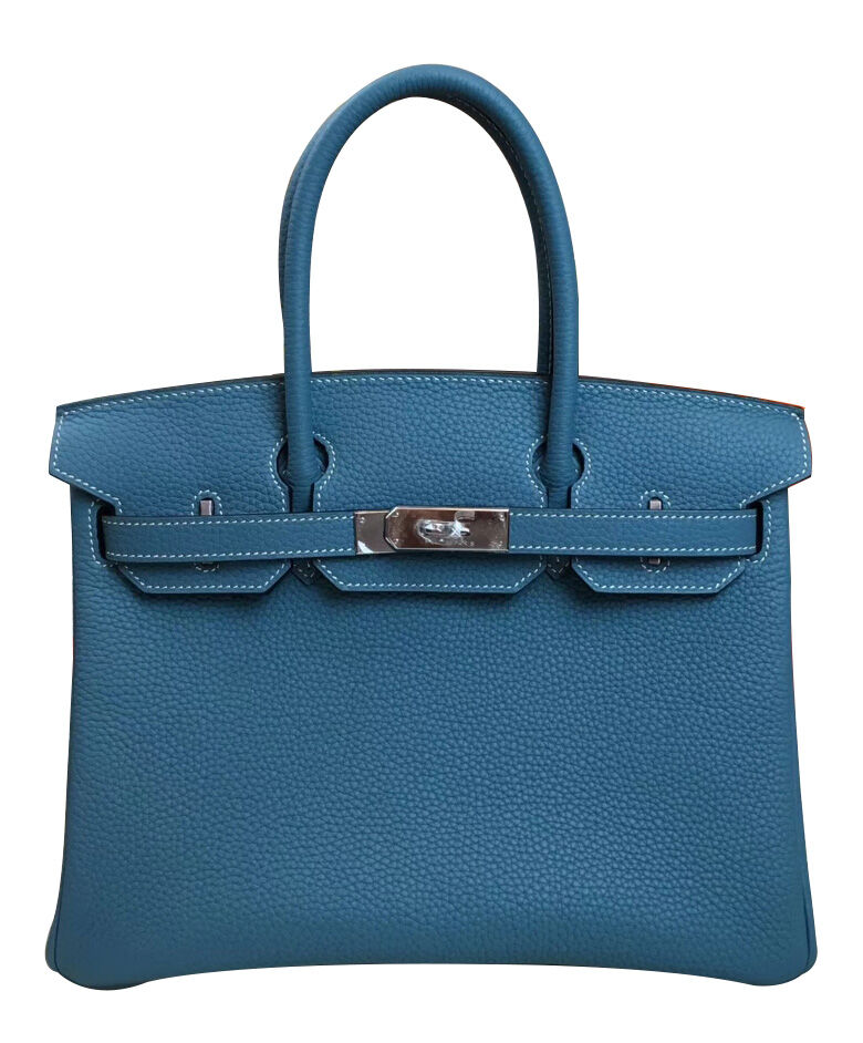 Hermes Birkin 30 Togo Leather Blue
