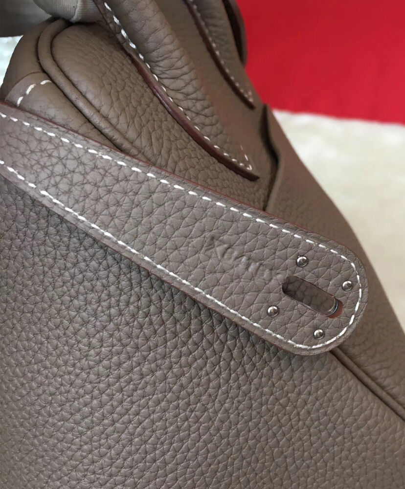 Hermes Linda Bag 26 Togo Leather Dark Gray