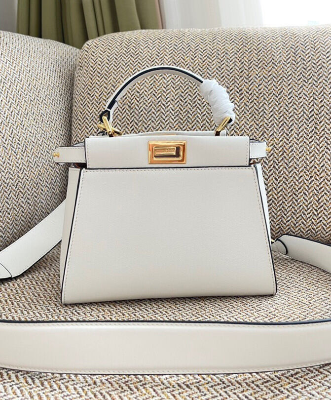 Fendi Peekaboo Mini 8BN244 White