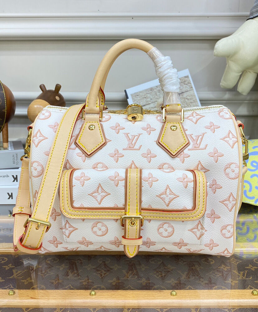 Louis Vuitton Speedy Bandouliere 25 M20852 M20919 White