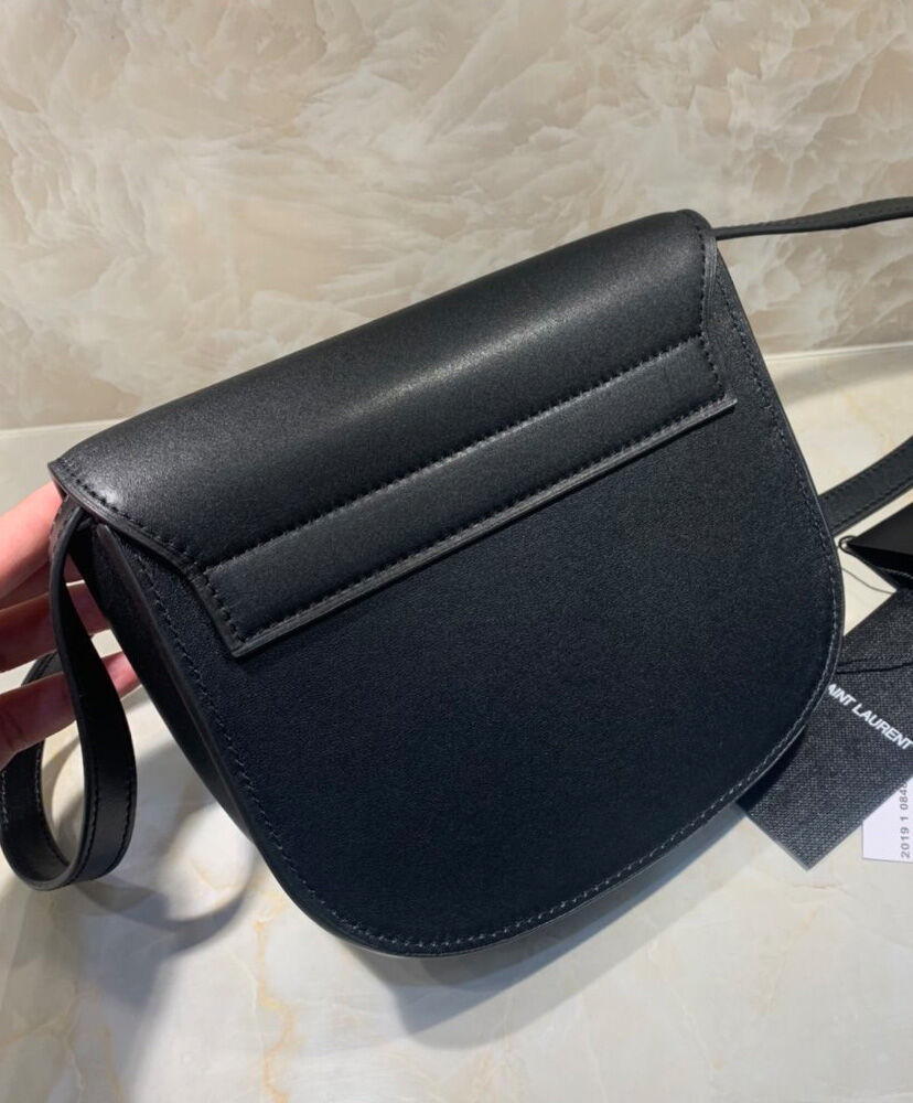 Saint Laurent Kaia mini leather shoulder bag Black