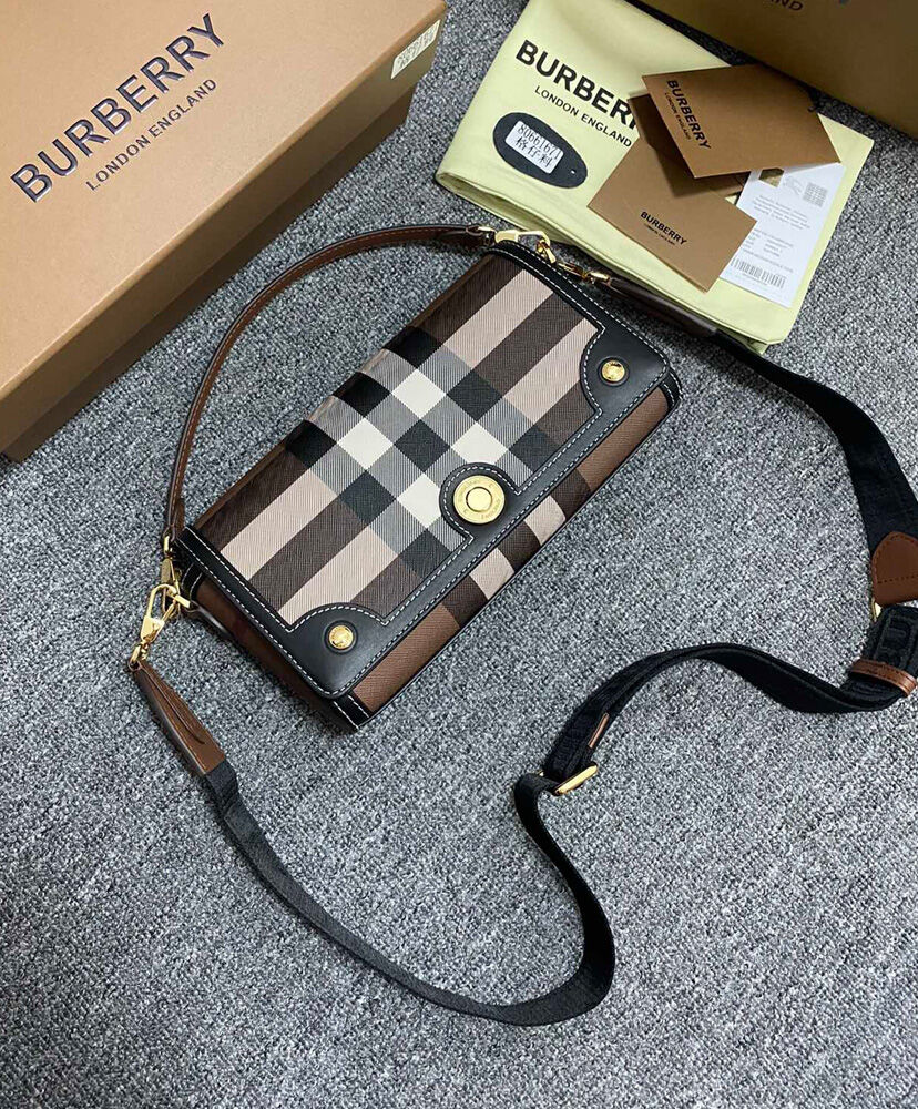 Burberry Top Handle Note Bag Black