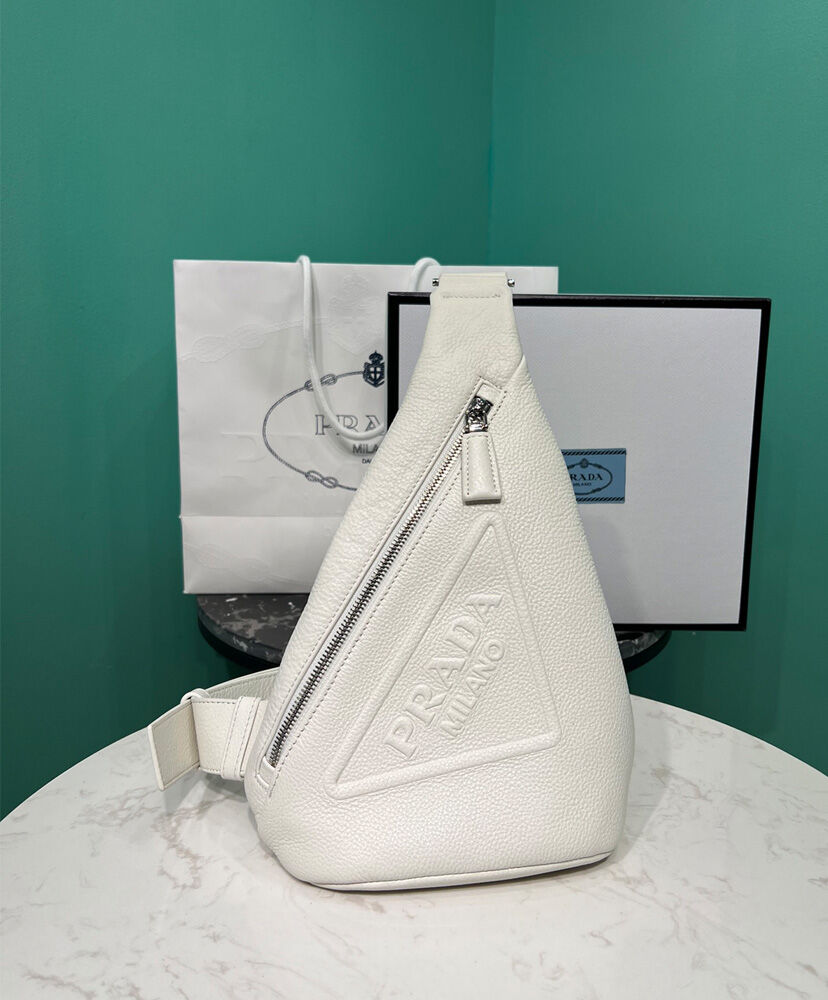 Prada Cross Leather Bag 2VZ098 Cream