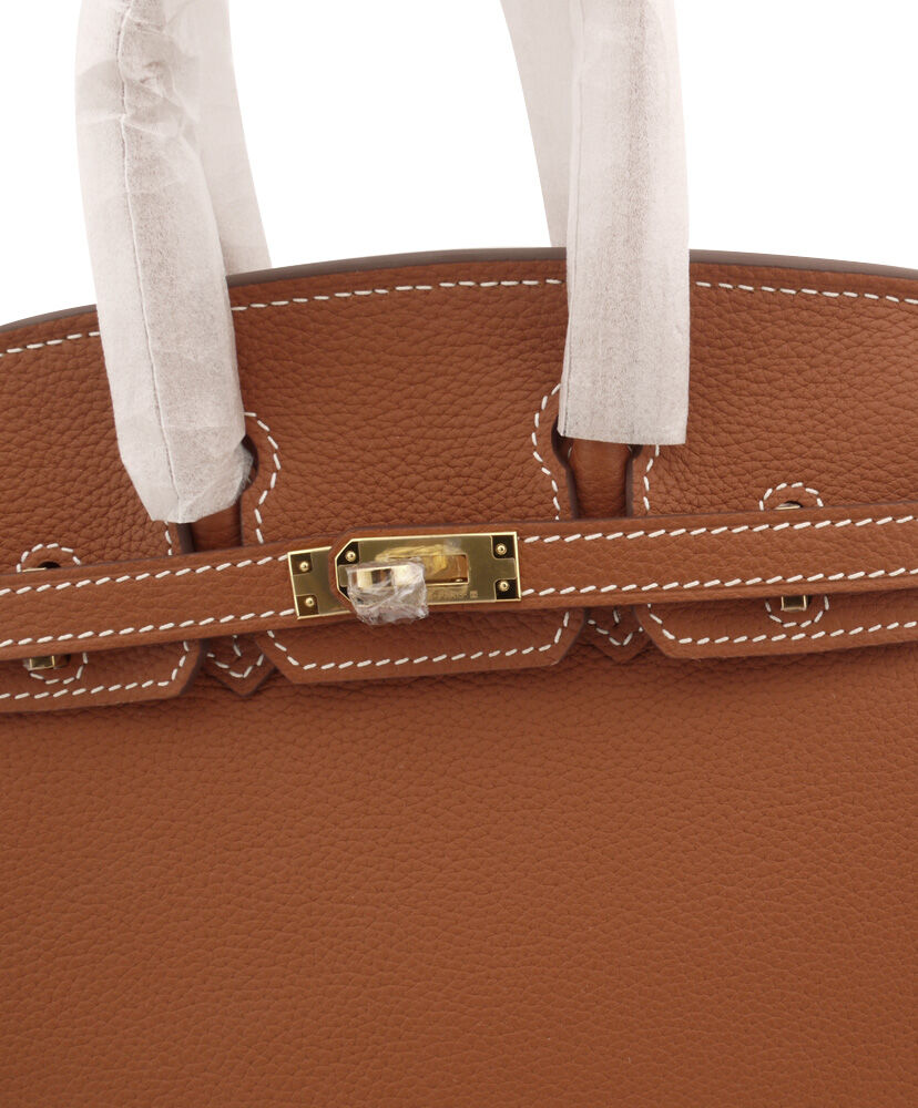 Hermes Birkin 25 Togo Leather Light Coffee